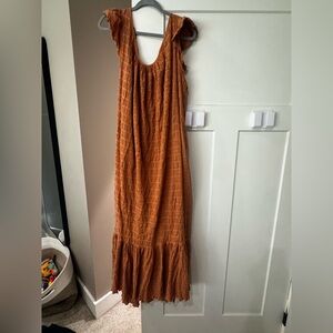 Free People Rust Maxi Dress
